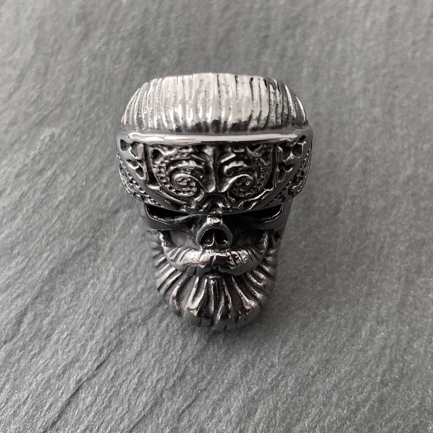 Bandana Skull Ring
