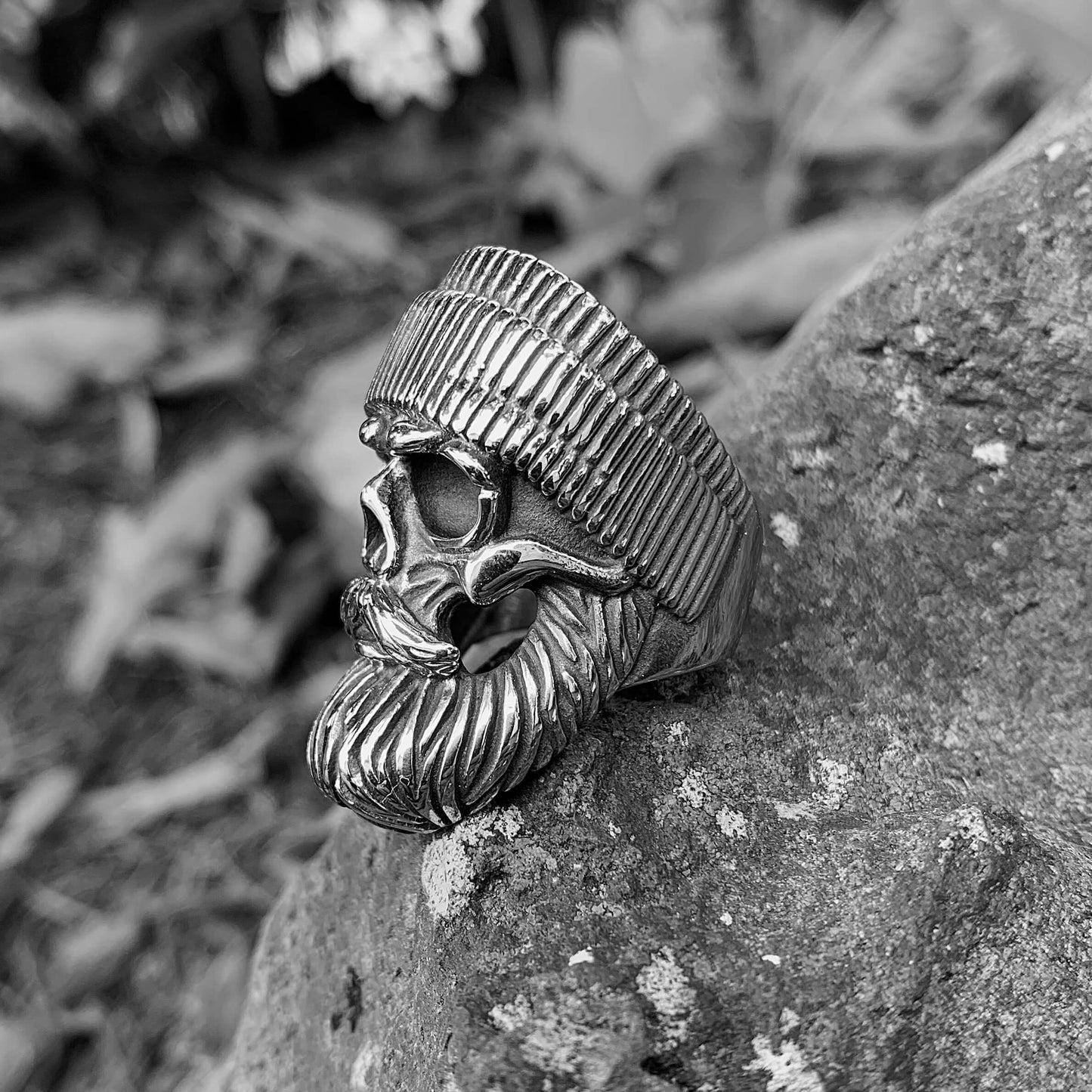 Beanie Skull Ring