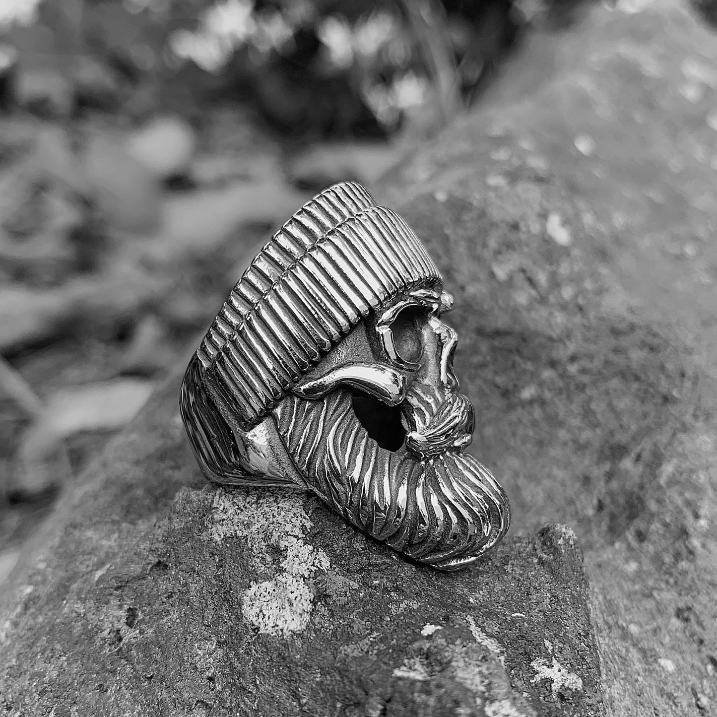 Beanie Skull Ring