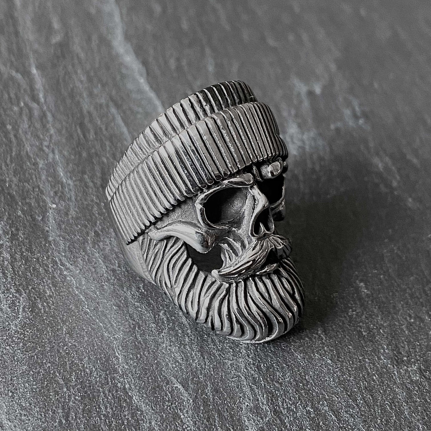 Beanie Skull Ring