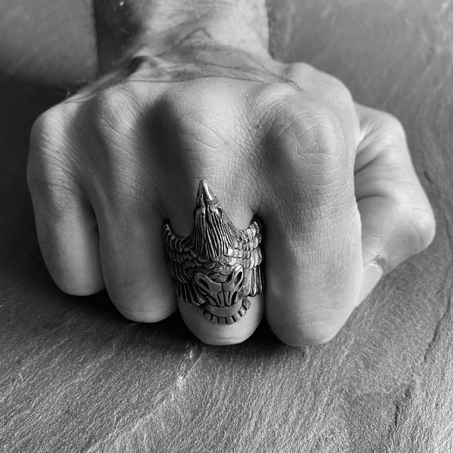 Viking Raven Ring