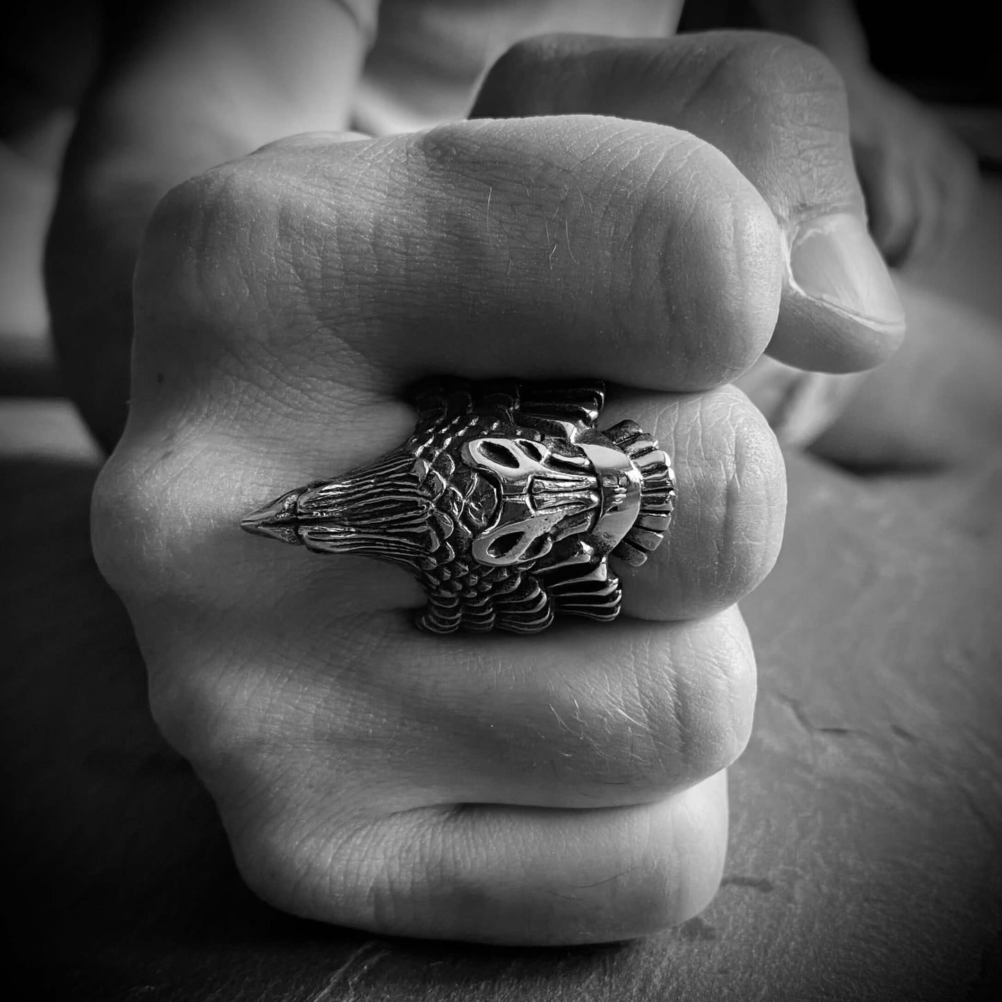 Viking Raven Ring