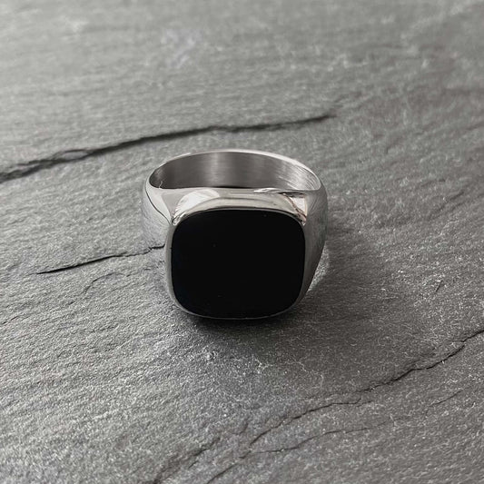 Black Stone Ring