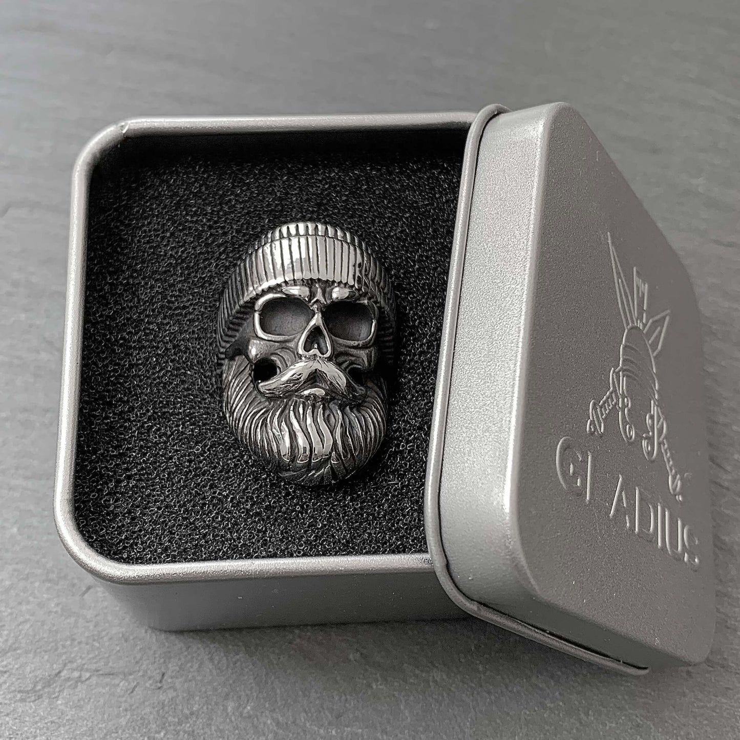 Beanie Skull Ring