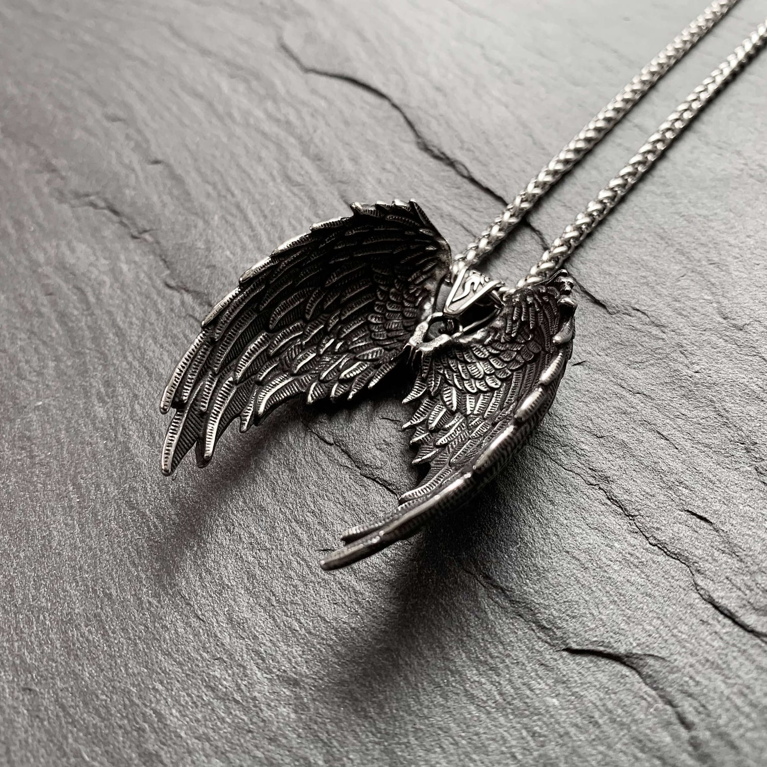Men's Angel Cross Necklace | Lord's Guidance