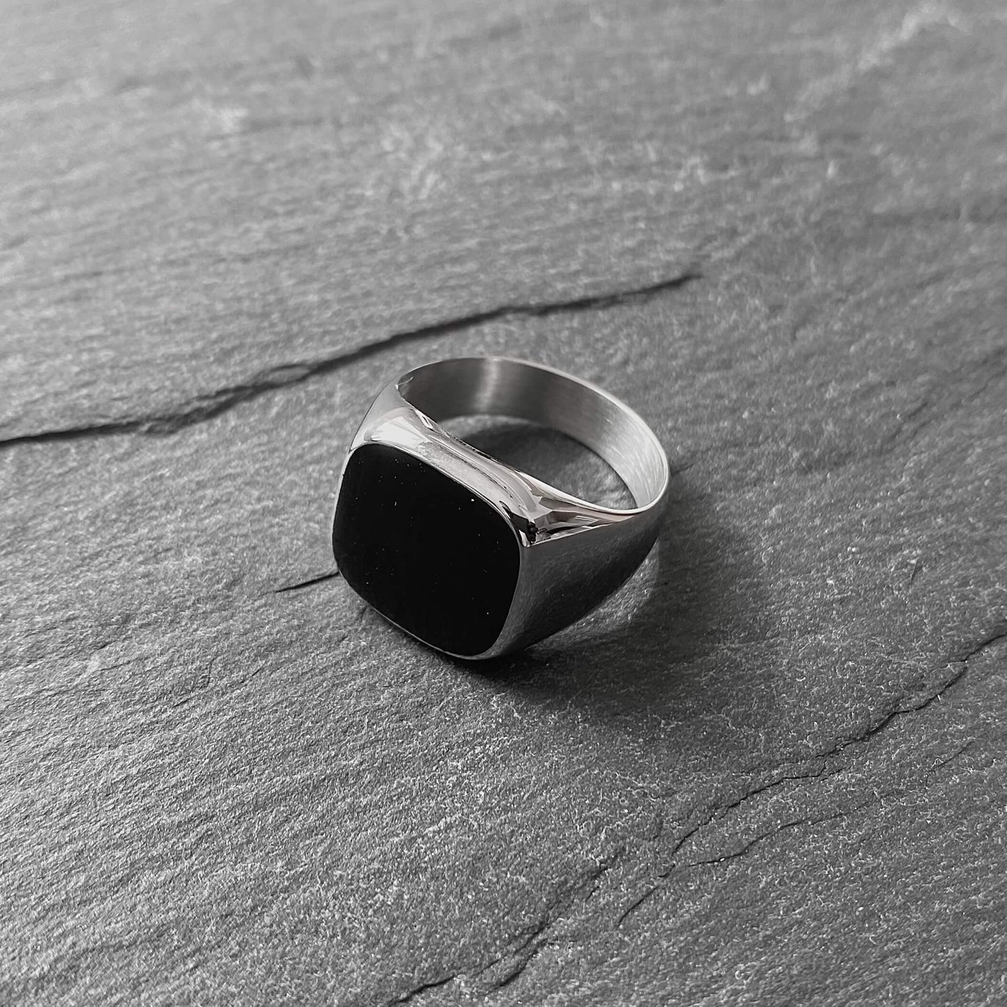 Black Stone Ring